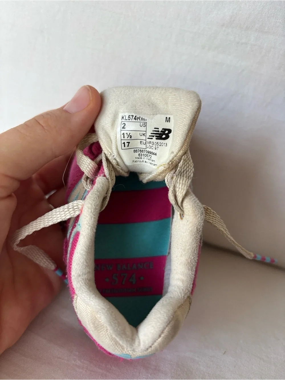 New Balance bright pink